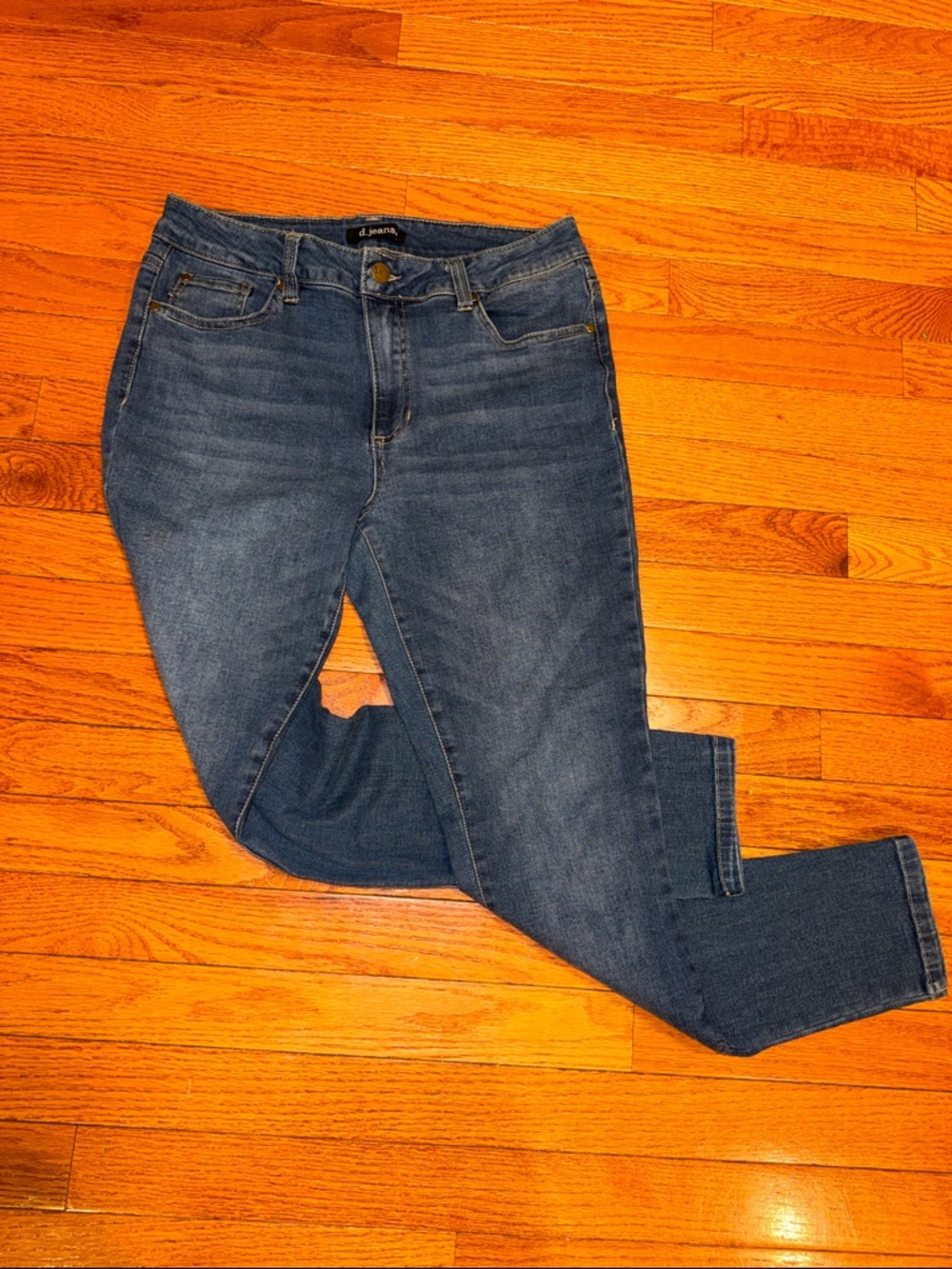 d.jeans Women’s Classic Women's Blue Denim Jeans - Casual Stretch Skinny